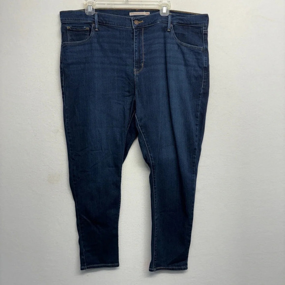 Levi's 721 High Rise Skinny Ankle 20 W Jeans Dark Wash - Picture 1 of 10